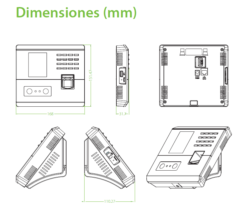 ZKTeco-MB10VL Diagrama