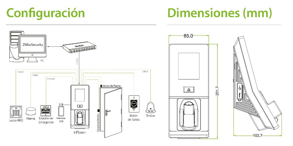 ZKTeco-inPulse+ Diagrama